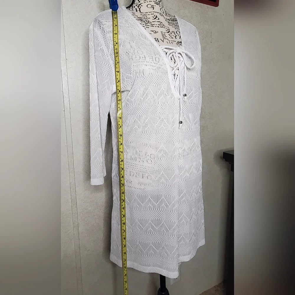 Apt.9 White Swim Cover Up Size:L